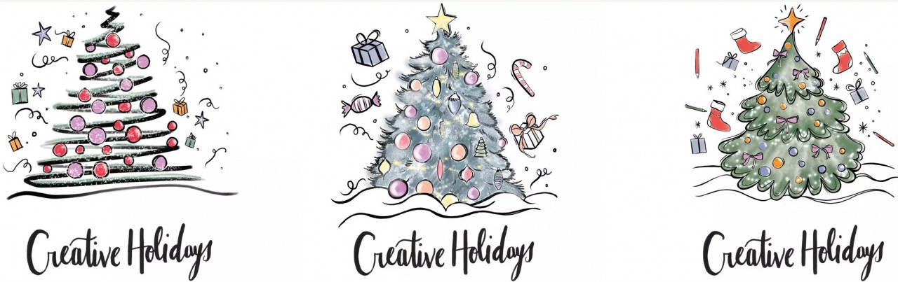 Warnai Pohon Natal Kreatif